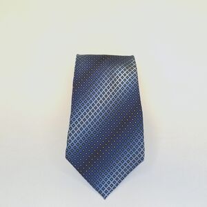 Alfani Blue and Gold Patterned Tie